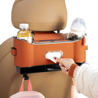 フックと収納ボックス付きリアシートオーガナイザー - スペースの最適化と車の整頓