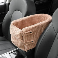 Asiento de coche acogedor para cachorro – Seguridad y confort 
